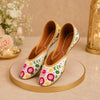 Handcrafted Floral Embroidered Punjabi Jutti for Women